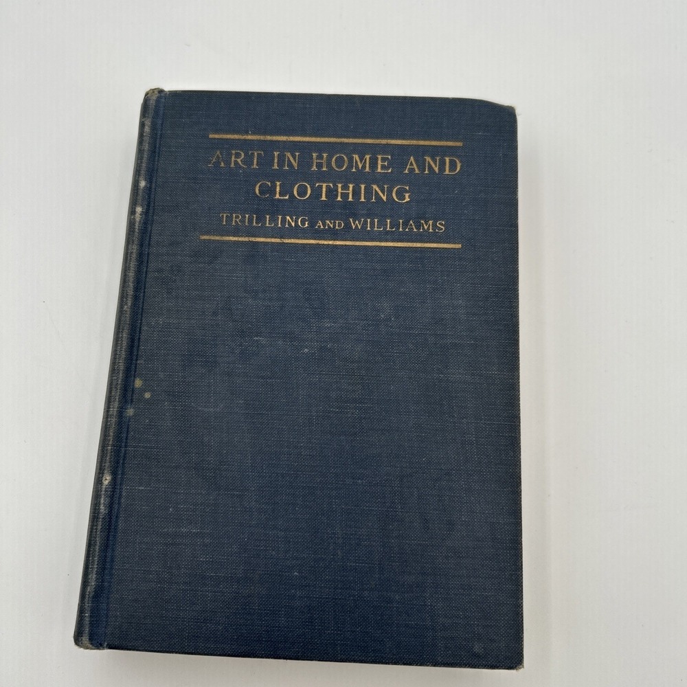Art in Home and Clothing 1928 Trilling Williams Deco Flapper Dress History Book